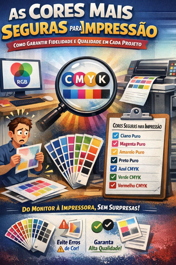 As Cores Mais Seguras para Impressão: Como Garantir Fidelidade e Qualidade em Cada Projeto
